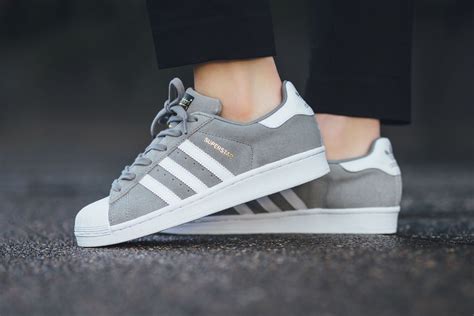 adidas grey suede sneakers.